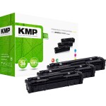 KMP H-T215VX toner kombinované balenie náhradný HP HP 201X (CF401X, CF403X, CF402X) zelenomodra, purpurová, žltá 2300 Seiten kompatibilná náplň do tlačiarne; 2536,3030