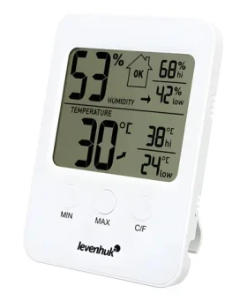 Levenhuk Wezzer BASE L30 biela / Teplomer a vlhkomer (78886)