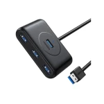 Ugreen Dokovacia stanica 0.5m čierna / 4X USB-A 3.0 (F) (6957303822904)