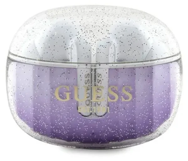 Guess Glitter Gradient fialová / Slúchadlá / TWS Bluetooth / Dokovacia stanica (GUTWSHDGKEEU)