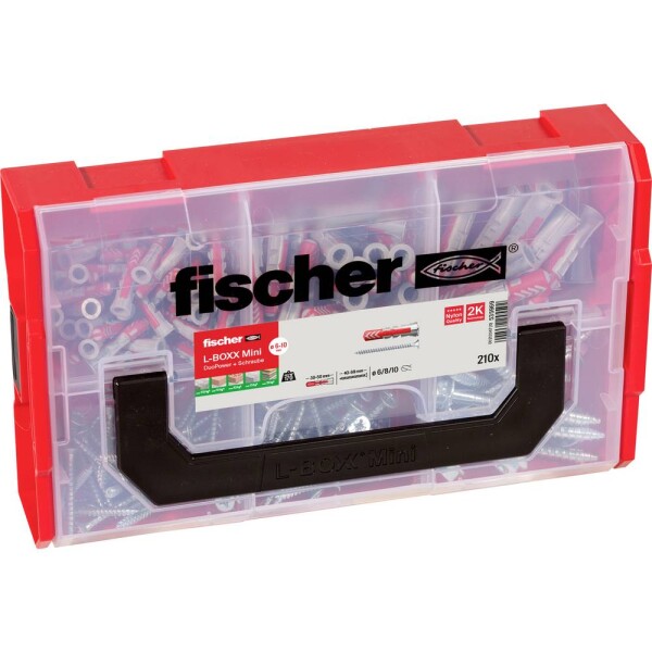 Fischer DUOPOWER box s výberom hmoždiniek 535969 210 dielov; 535969