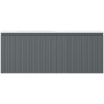 MEXEN/S - Rivel kúpeľňová skrinka 120 cm s umývadlom Vela ľavá, 1S, 1D, reliéf, grafit mat/biela mat 91A23-12047-3-BBFF66-W23L01