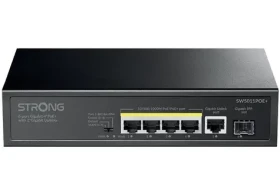 Strong SW5011POE+ / Switch / 5x GbE RJ-45 / PoE+ 802.3 AF/at / 1x 1Gb SFP / 12Gbps (SW5011POE+)