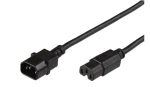 MicroConnect Predlžovací kábel C14 - C15 1.5m čierna (PE011415)