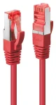 Lindy Cat6 S/FTP 0,3 m červená / Patch kábel / RJ-45 / 250 MHz (47730)