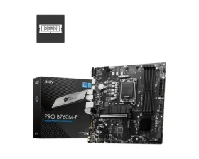 MSI PRO B760M-P / B760 / LGA 1700 / 4x DDR5 / PCIEx16 / 1x GLAN / mATX (PRO B760M-P)