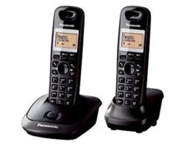 Panasonic KX-TG2512FXT TwinPack prenosný telefón CLIP pamäť na 50 mien čierny