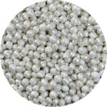 Cukrovo-rýžové perly biele perleťové 3-4 mm 1 kg - I LOVE CAKES - I LOVE CAKES