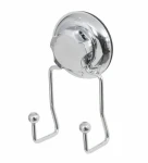 Compactor Bestlock Dvojitý háčik do kúpeľne s prísavkou chrómovaná / Nosnosť: až 6kg / bez vŕtania (RAN4706)