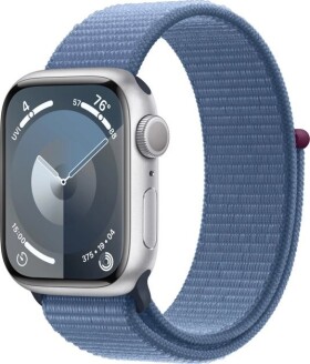 Apple Watch 9 41mm GPS Silver Alu Sport Loop Modrý (mr923qc/a)