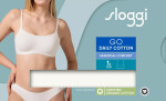 Dámske bavlnené tričko GO Daily - WHITE - biele 00GZ - SLOGGI WHITE XXL