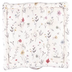 GREEN GATE Prešívaný podsedák Venissa White 50 x 50 cm