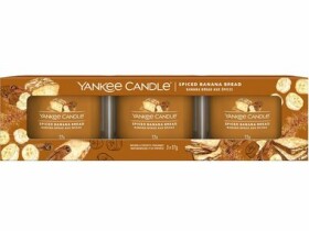 Yankee Candle Spiced Banana Bread - Sada votívnych sviečok plnených v skle 3x 37g / doba horenia: až 3x 10h (5038581125411)