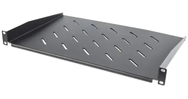 Intellinet 19" polica do racku perforovaná čierna / 19" polica / 1U / hĺbka 300 mm / nosnosť 25 kg (714884)