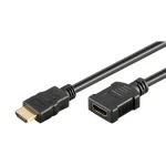 Neutralle HDMI predlžovací kábel čierna / Predlžovací kábel / HDMI samec - HDMI samica / HDMI 2.0 / 5m