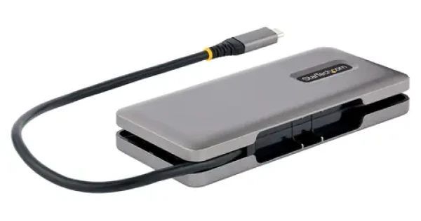 StarTech USB-C Hub 4 porty šedá / USB-C húb / 100W PD Pass-Through / 10 Gbps / 4X USB-C (HB31CM4CPD3)