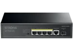 Strong SW5011POE+ / Switch / 5x GbE RJ-45 / PoE+ 802.3 AF/at / 1x 1Gb SFP / 12Gbps (SW5011POE+)