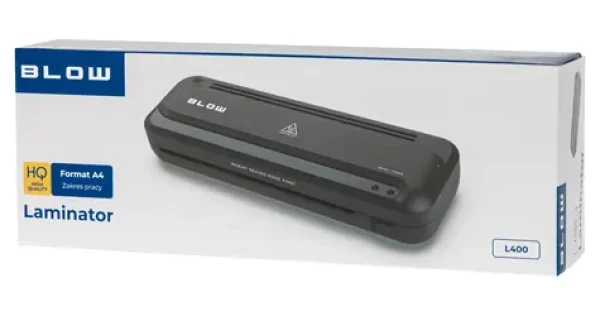 Blow L400 čierna / Laminátor / A4 / za studena aj za tepla / rýchlosť 320 mm/min (44-370#)
