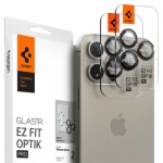 Spigen Glass TR EZ Fit Optik Pro 2 Pack Ls ochranné sklo na fotoaparát pre Apple iPhone 16/15/14 pre 16/15/14 Pre Max (AGL05217)