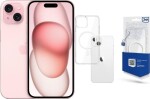 Apple iPhone 15 256GB Pink (MTP73) + Etui MagCase