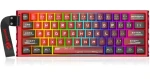 Redragon Venom červená / Herná klávesnica / mechanická / Redragon UltraMag Next-Gen / drôtová / podsvietená (K753-RGB-M)