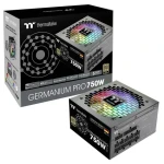 Thermaltake Germanium Pro RGB 750W čierna / Napájací zdroj / ATX 3.1 / PCIe Gen 5 / 80PLUS Gold / RGB (WG0750RE)