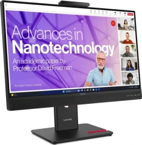 23.8" Lenovo ThinkVision T24D-4v čierna / Monitor / IPS / FHD / 120Hz / 4ms / USB-C 100W PD / DP+HDMI / Pivot / Webcam (64B7UAT1EU)
