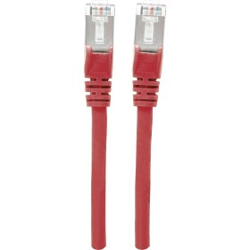 Intellinet 740579 RJ45 sieťové káble, prepojovacie káble CAT 6A S/FTP 0.25 m červená fóliové tienenie, tienenie pletivom, tienený, bez halogénov 1 ks; 740579