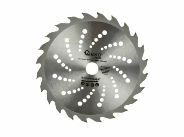 GEKO G78040 / Pílový kotúč vidiový s otvormi / 180 x 20 mm / 24T (G78040)