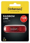 INTENSO Rainbow Line 128GB červená / Flash disk / USB 2.0 / čítanie 32 MB/s / zápis 6,5 MB/s (3502491)