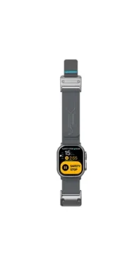 Aulumu A11 Mag Buckle Slim remienok pre Apple Watch, strieborná spona, šedý opasok (6975941662157)