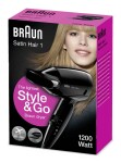 Braun Satin Hair 1 HD130 / Fén na vlasy / 1200 W / 2 teploty / 1 rýchlosť / ionizátor (BRHD130E)