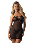 Dámska sexy košieľka Novenes Chemise black - Obsessive XS/S