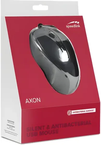Speed Link AXON čierna / Drôtová myš / Tichá / Antibakteriálny povrch / USB (SL-610009-RRBK)