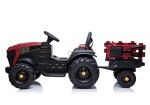 Mamido Detský elektrický traktor Farmer s vlečkou a lopatou červený
