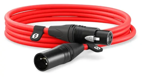 Rode XLR3M- R červený / Audio kábel XLR / 3 m (XLR3M-R)