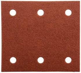 Makita P-33102 / Brúsny papier na drevo amp; kov amp; kameň / suchý zips / Zrnitosť 80 / Rozmery 114x102 mm / dierovaný / 10 ks (P-33102)