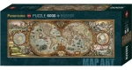 HEYE Panoramatické puzzle Mapa sveta (pologuľa)