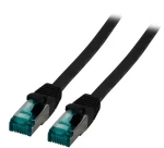 EFB Cat6A čierna / Patch kábel / S/FTP / RJ-45 / 2 m / LSZH (MK6001.2B)