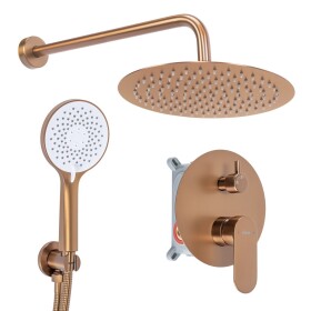 REA - Podomietková sprchová sada Drop Brush Copper + BOX REA-P9660