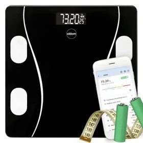 Eldom TWO610 čierna / Osobná váha / Múdra / Bluetooth / Do 180 kg / BMI (TWO610)