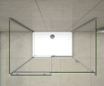 H K - Trostenný sprchovací kút HARMONY U3 70x110x70cm L/P variant vrátane sprchovej vaničky z liateho mramoru SE-HARMONYU311070/THOR-11070