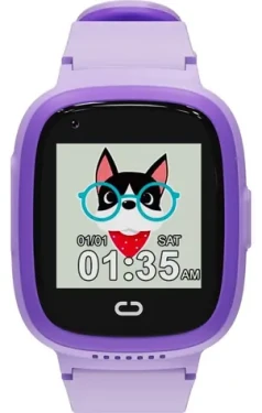 Canyon Sunny KW-48 fialová / Chytré detské hodinky / farebný displej / 4G audio/video hovory / GPS / IP67 (CNE-KW48VL)