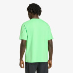 Tričko adidas Tech Trefoil Essentials Polyester T-Shirt Screaming Green XL