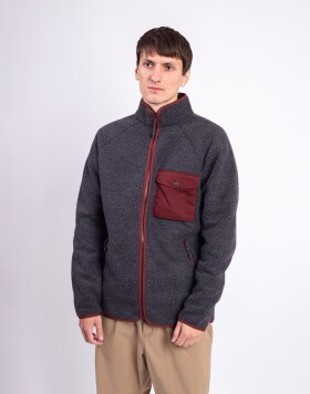 Fjällräven Vardag Pile Fleece M 030-352 Dark Grey-Maroon L