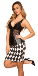 Sexy KouCla pencilskirt w.Peplum a.diamonddesign blackwhite