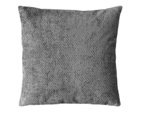 Dekoračný vankúš Chenille Cross 45x45 cm, šedý%