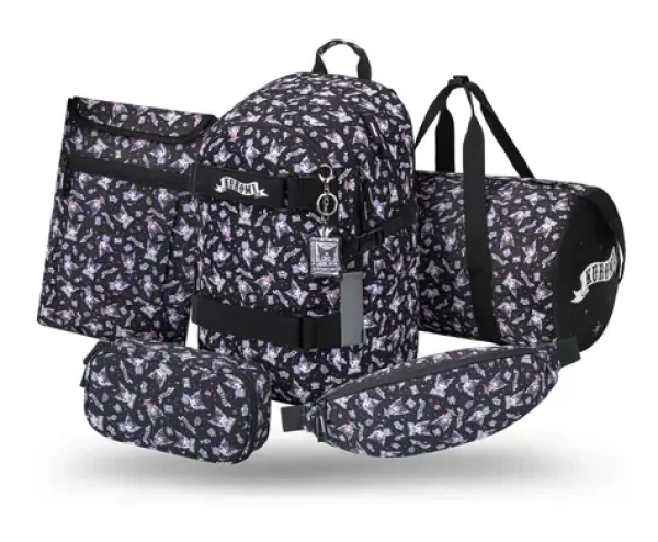 BAAGL SET 5 Skate Kuromi Black / Školský set / batoh, peračník, športová taška, ľadvinka, obal na notebook / GRS