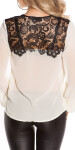 Sexy KouCla blouse with embroidery white 12