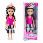 Mamido Mini bábika princezná s korunou farebné šaty 14 cm mix